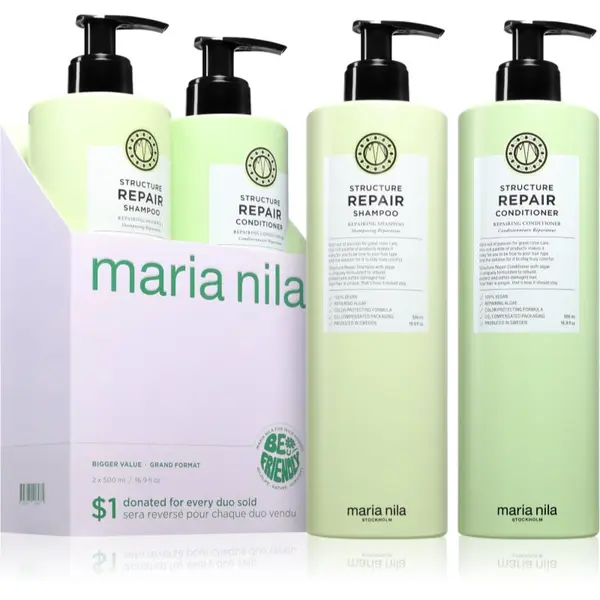 Maria Nila Maria Nila Structure Repair Set poklon set za jačanje kose 2x500 ml