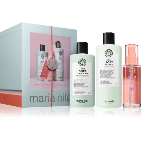 Maria Nila Maria Nila True Soft Holiday Box poklon set za sjaj i hidrataciju 3 kom