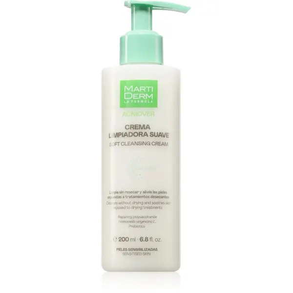 Martiderm MartiDerm Acniover Soft Cleansing Cream krema za čišćenje za osjetljivo lice sklono aknama 200 ml