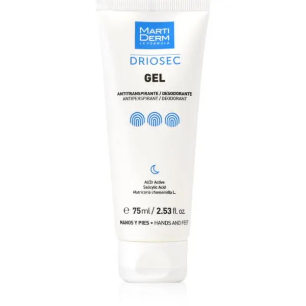 Martiderm MartiDerm Driosec Gel Antitranspirante gel za ruke i noge protiv prekomjernog znojenja 75 ml