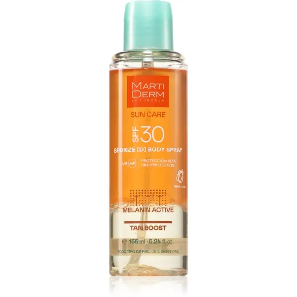 Martiderm MartiDerm Sun Care Bronze D Body Spray sprej za tijelo ubrzava tamnjenje SPF 30 155 ml
