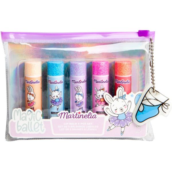 Martinelia Martinelia Magic Ballet Lip Balm Set set sjajila za usne s etuijem za djecu 5x3,6 g