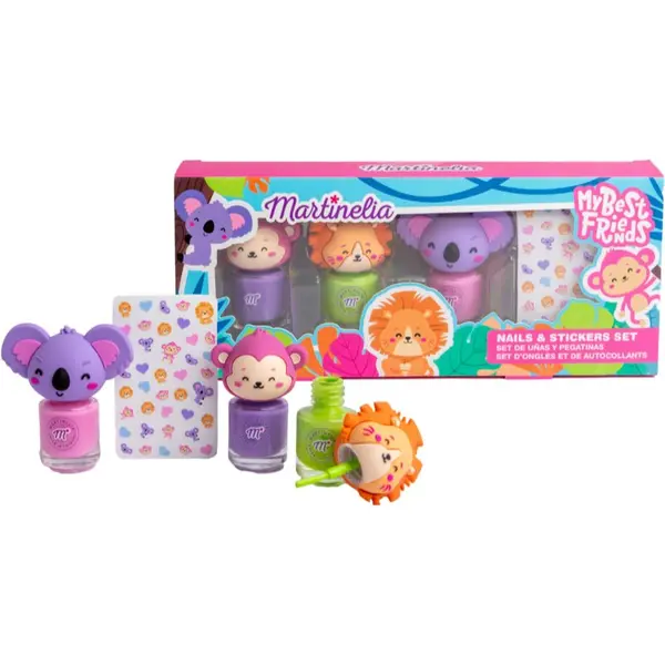 Martinelia Martinelia My Best Friends Nails & Stickers Set set za djecu