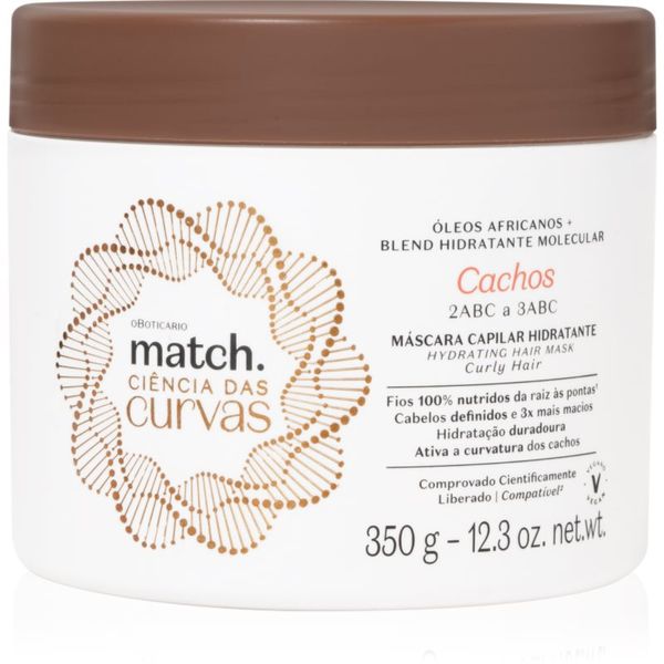 Match. Match. Ciência das Curvas hidratantna maska za valovitu i kovrčavu kosu 350 ml
