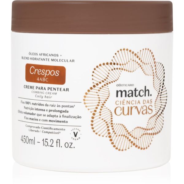 Match. Match. Science of Curves hidratantna krema za valovitu i kovrčavu kosu 450 ml
