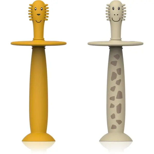 Matchstick Monkey Matchstick Monkey Animal Collection četkice za zube za djecu Lion/ Giraffe 2 kom