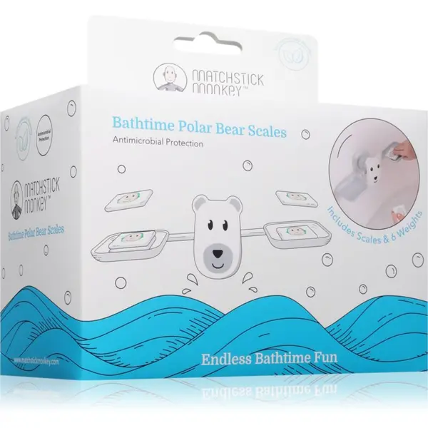 Matchstick Monkey Matchstick Monkey Bathtime Scale Polar Bear igra ravnoteže za u kadu 12m+ 1 kom