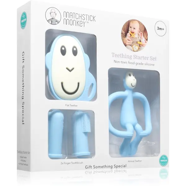 Matchstick Monkey Matchstick Monkey Starter Set Monkey Light Blue poklon set za djecu 3m+ 1 kom
