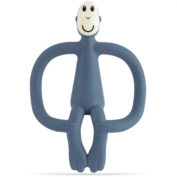 Matchstick Monkey Matchstick Monkey Teething Toy and Gel Applicator grickalica za bebe sa četkicom 2 u 1 Airforce Blue 1 kom