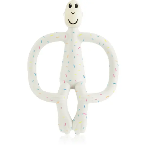 Matchstick Monkey Matchstick Monkey Teething Toy and Gel Applicator grickalica za bebe sa četkicom 2 u 1 Confetti Cream 1 kom