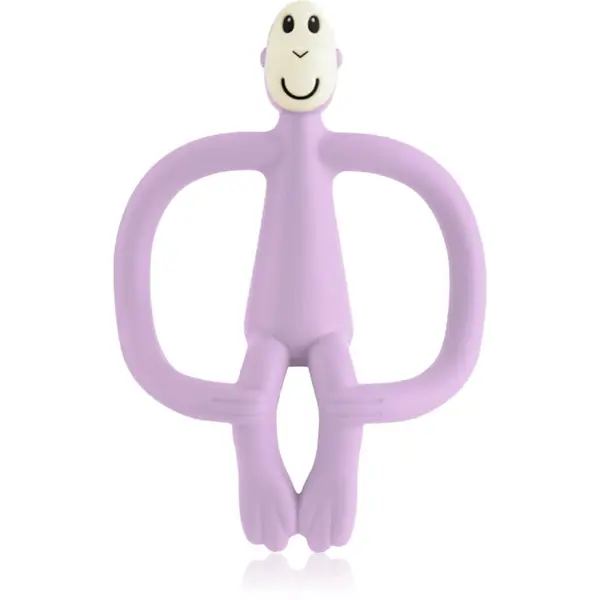 Matchstick Monkey Matchstick Monkey Teething Toy and Gel Applicator grickalica za bebe sa četkicom 2 u 1 Lilac 1 kom