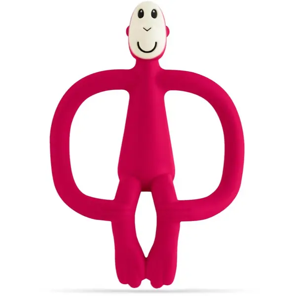 Matchstick Monkey Matchstick Monkey Teething Toy and Gel Applicator grickalica za bebe sa četkicom 2 u 1 Ruby 1 kom