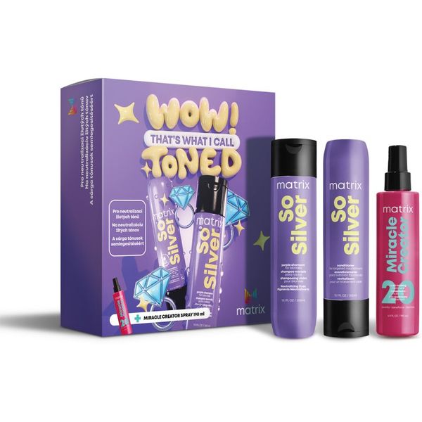 Matrix Matrix So Silver poklon set (neutralizirajući žuti tonovi)
