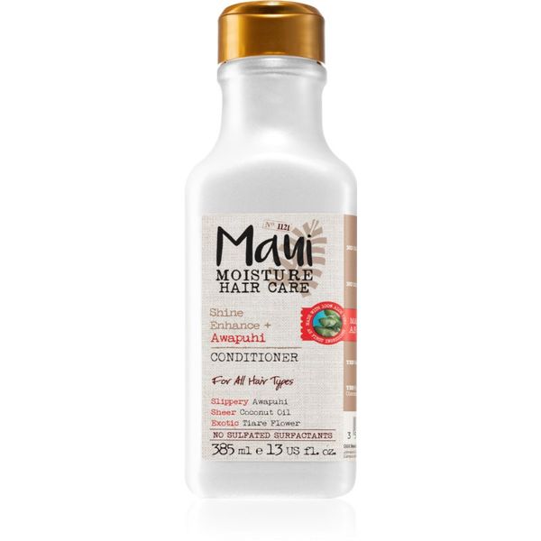Maui Moisture Maui Moisture Shine Amplifying + Awapuhi regenerator za sjajnu i mekanu kosu 385 ml