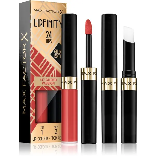 Max Factor Max Factor Lipfinity Gilded Edition dugotrajni ruž za usne s balzamom nijansa 147 Gilded Passion 4,2 g