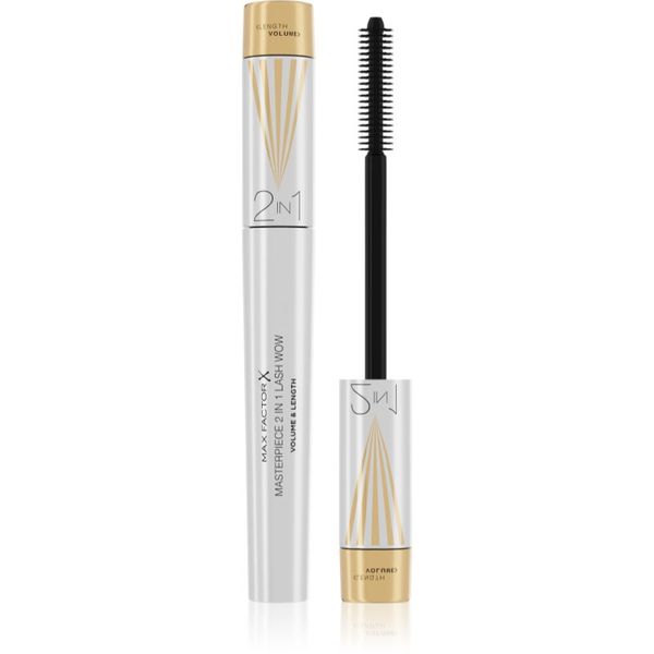 Max Factor Max Factor Masterpiece Lash Wow maskara za produljenje, uvijanje i volumen sa četkicom 2 u 1 nijansa Black 7 ml
