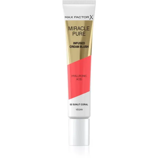 Max Factor Max Factor Miracle Pure kremasto rumenilo nijansa 02 Sunlit Coral 15 ml