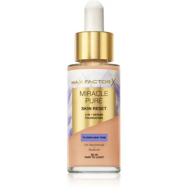 Max Factor Max Factor Miracle Pure Serum Foundation nijansa 30-40 Fair To Light 30 ml