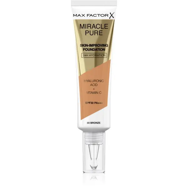 Max Factor Max Factor Miracle Pure Skin dugotrajni puder SPF 30 nijansa 80 Bronze 30 ml