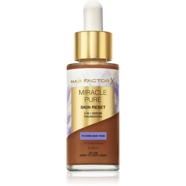 Max Factor Max Factor Miracle Pure Skin Reset Serum Foundation nijansa 95-100 Deep to Very Deep 30 ml