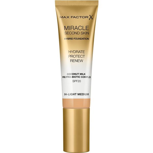 Max Factor Max Factor Miracle Second Skin hidratantni kremasti puder SPF 20 nijansa 04 Light Medium 30 ml