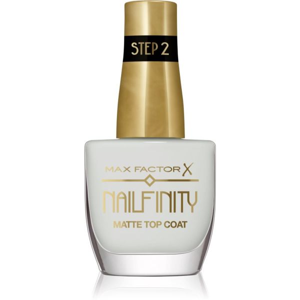 Max Factor Max Factor Nailfinity Matte Top Coat završni gel lak za nokte s mat efektom nijansa 101 Velvet Curtain 12 ml