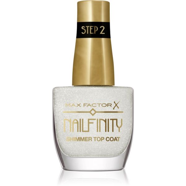 Max Factor Max Factor Nailfinity Shimmer Top Coat završni gel lak za nokte za blistavi sjaj nijansa 102 Starry Veil 12 ml