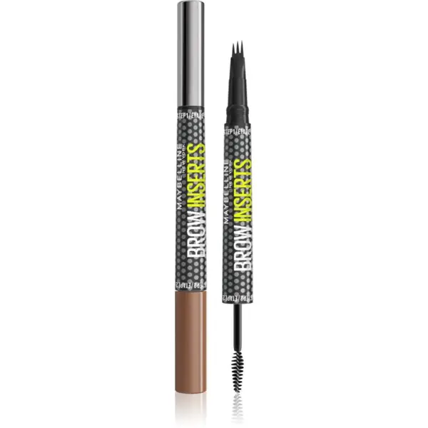 MAYBELLINE NEW YORK MAYBELLINE NEW YORK Brow Inserts tuš za obrve sa četkicom 2 u 1 nijansa 2 Soft Brown 1.25 ml