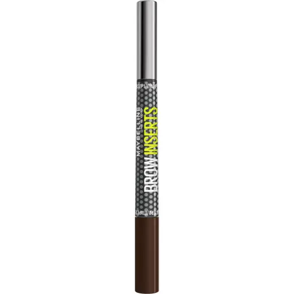 MAYBELLINE NEW YORK MAYBELLINE NEW YORK Brow Inserts tuš za obrve sa četkicom 2 u 1 nijansa 5 Deep Brown 1.25 ml