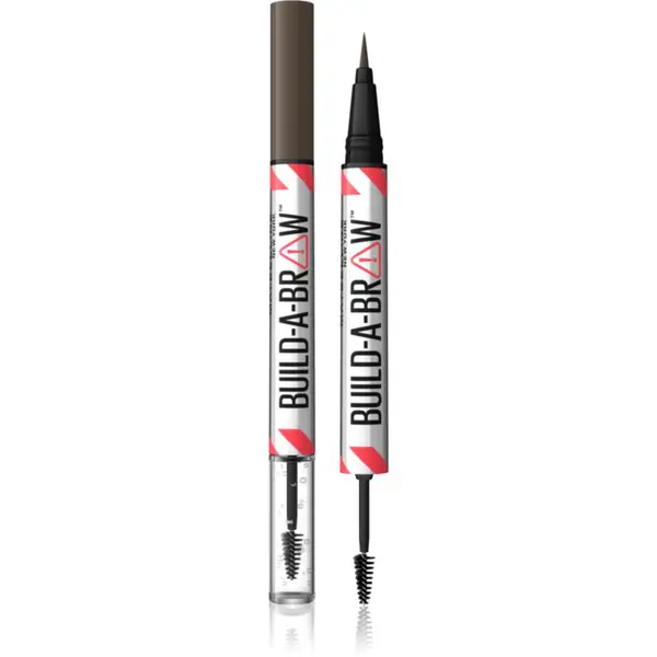 MAYBELLINE NEW YORK MAYBELLINE NEW YORK Build-A-Brow dvostrana olovka za obrve za učvršćivanje i oblik nijansa 262 Black Brown 1 kom