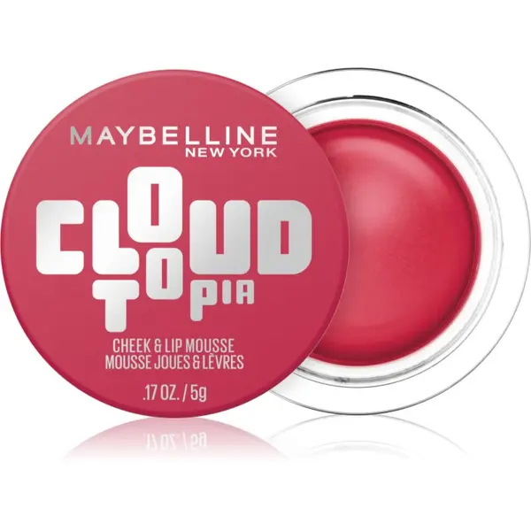 MAYBELLINE NEW YORK MAYBELLINE NEW YORK CloudTopia kremasto rumenilo za usne i lice nijansa 02 Ethernal Rouge 5 g