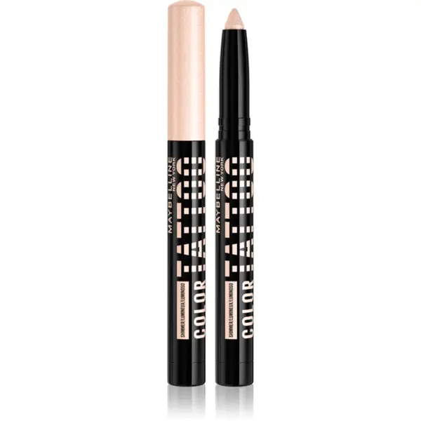 MAYBELLINE NEW YORK MAYBELLINE NEW YORK Color Tattoo 24 HR sjenilo za oči i olovka za oči nijansa 10 I am Shining 1.4 g