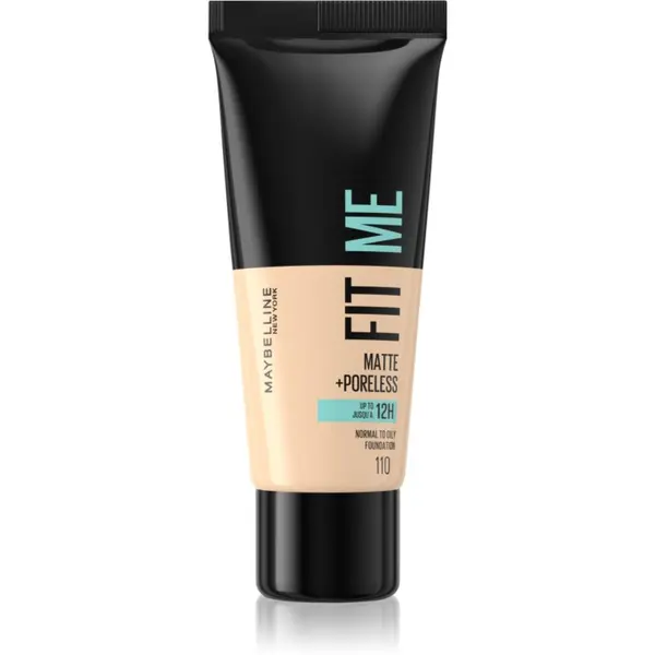 MAYBELLINE NEW YORK MAYBELLINE NEW YORK Fit Me! Matte+Poreless matirajući puder za normalnu i masnu kožu lica nijansa 110 Porcelain 30 ml