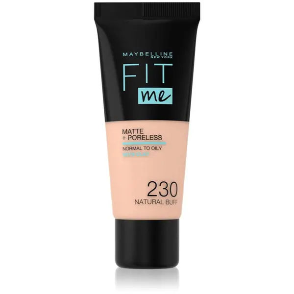 MAYBELLINE NEW YORK MAYBELLINE NEW YORK Fit Me! Matte+Poreless matirajući puder za normalnu i masnu kožu lica nijansa 230 Natural Buff 30 ml