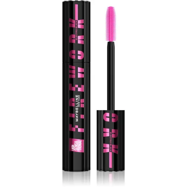 MAYBELLINE NEW YORK MAYBELLINE NEW YORK Lash Sensational Firework maskara za produljenje, uvijanje i volumen extra crna nijansa Electro Black 10 ml