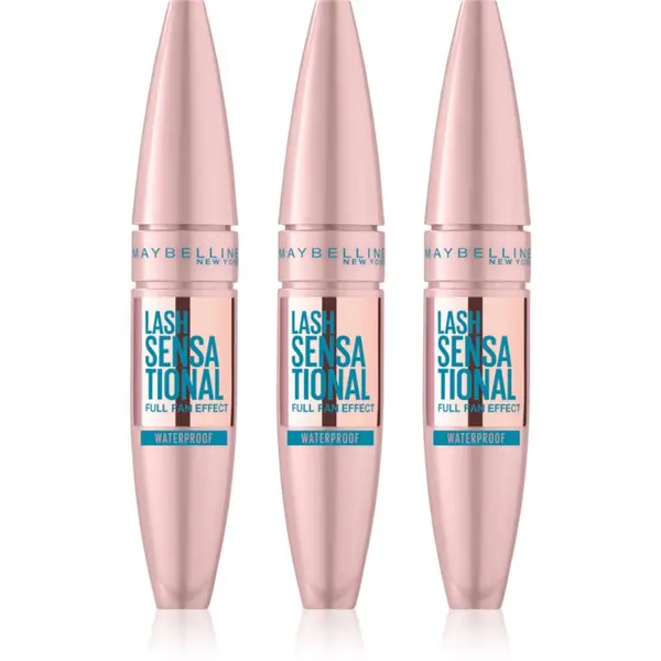 MAYBELLINE NEW YORK MAYBELLINE NEW YORK Lash Sensational vodootporna maskara za produženje, uvijanje i volumen nijansa Black