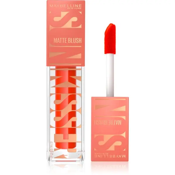 MAYBELLINE NEW YORK MAYBELLINE NEW YORK Sunkisser Matte tekuće rumenilo s mat efektom nijansa 35 Spritzy Orange 4.7 ml