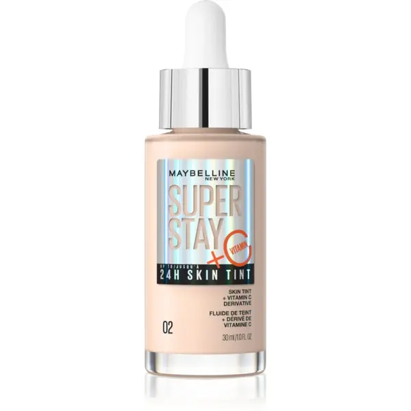 MAYBELLINE NEW YORK MAYBELLINE NEW YORK SuperStay Vitamin C Skin Tint serum za ujednačavanje tena lica nijansa 02 30 ml