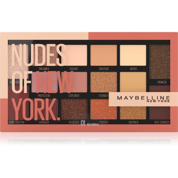 Maybelline Maybelline Nudes Of New York paleta sjenila za oči 18 g