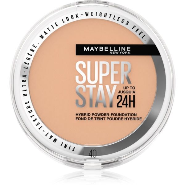 Maybelline Maybelline SuperStay 24H Hybrid Powder-Foundation kompaktni puder u prahu s mat učinkom nijansa 40 9 g