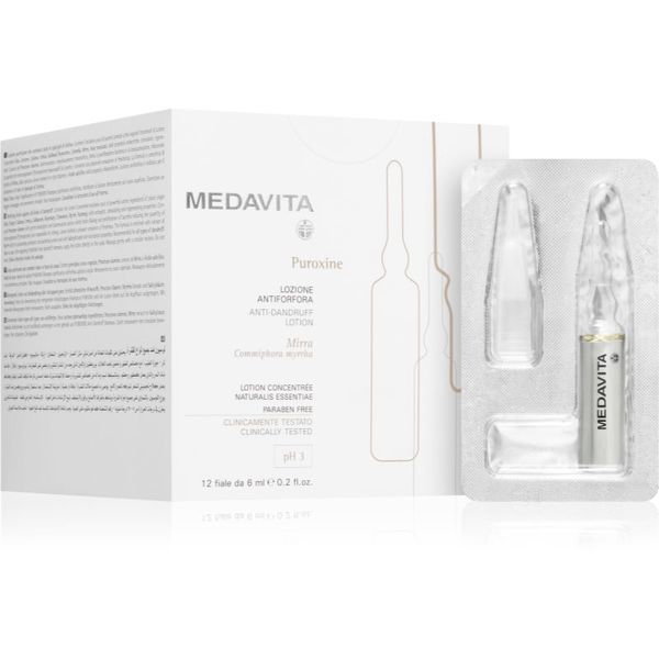 Medavita Medavita Puroxine Anti-Dandruff Lotion serum za vlasište protiv peruti 12x6 ml