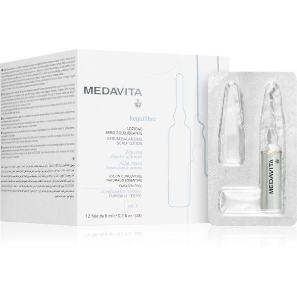 Medavita Medavita Requilibre Sebum-Balancing Scalp Lotion serum za kosu za masno vlasište 12x6 ml