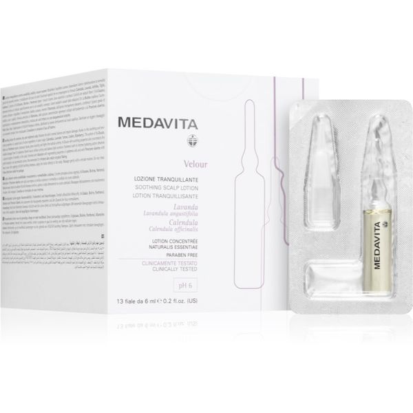 Medavita Medavita Velour Soothing Scalp Lotion intenzivna umirujuća njega za kosu 12x6 ml