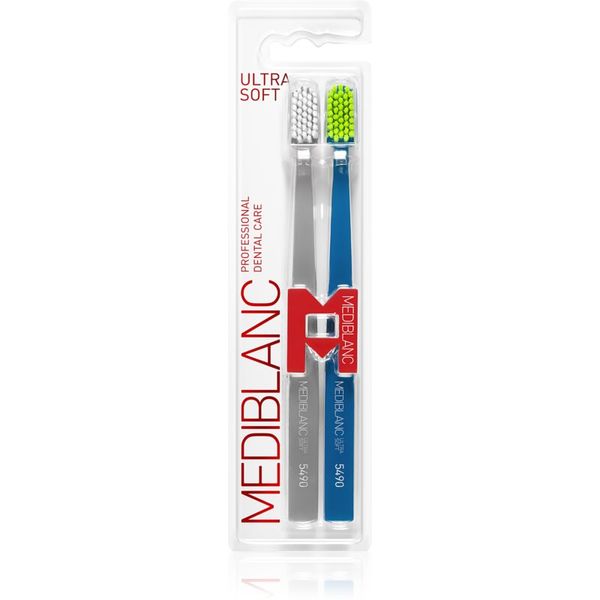 MEDIBLANC MEDIBLANC 5490 Ultra Soft četkice za zube ultra soft Grey, Blue 2 kom