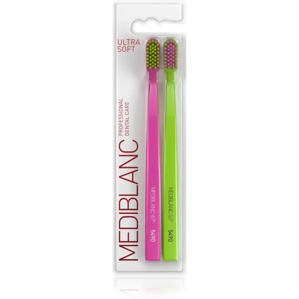 MEDIBLANC MEDIBLANC 5490 Ultra Soft četkice za zube ultra soft Pink, Green 2 kom