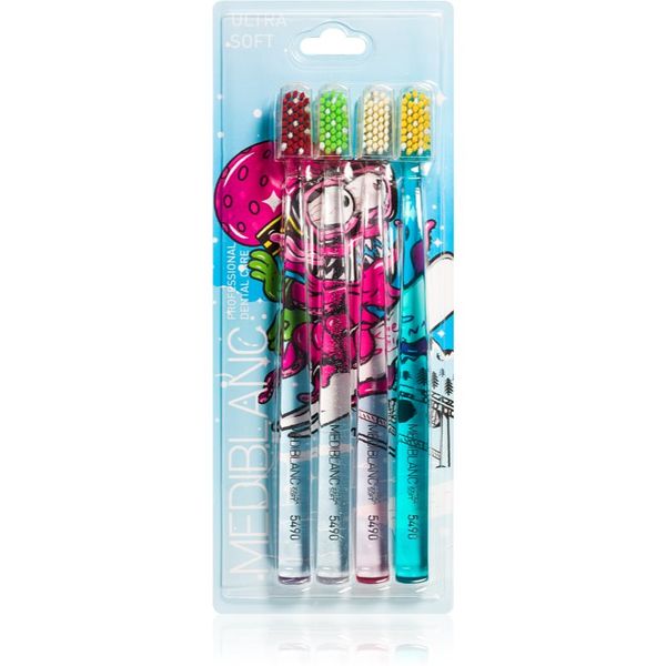 MEDIBLANC MEDIBLANC 5490 Ultra Soft Limited edition četkice za zube ultra soft 4 kom limitirana serija 4 kom