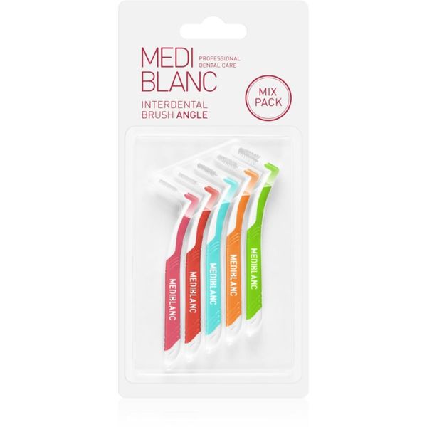 MEDIBLANC MEDIBLANC Interdental Pick-brush Angle međuzubna četkica 5 kom Mix kit 5 kom
