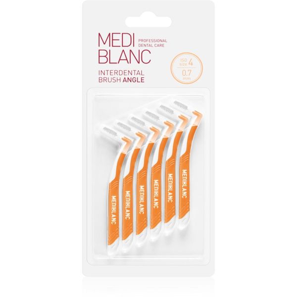 MEDIBLANC MEDIBLANC Interdental Pick-brush Angle međuzubna četkica 6 kom 0,7 mm Yellow 6 kom