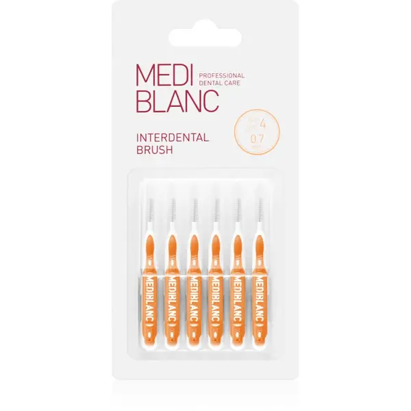 MEDIBLANC MEDIBLANC Interdental Pick-brush međuzubna četkica 0,7 mm Yellow 6 kom