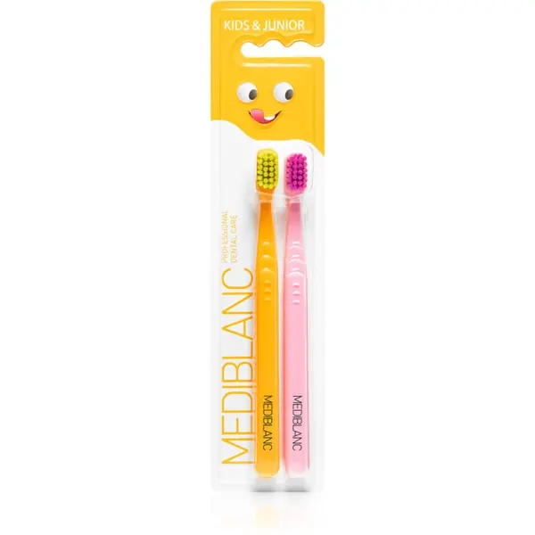 MEDIBLANC MEDIBLANC KIDS & JUNIOR Ultra Soft dječja četkica za zube ultra soft Orange, Pink 2 kom